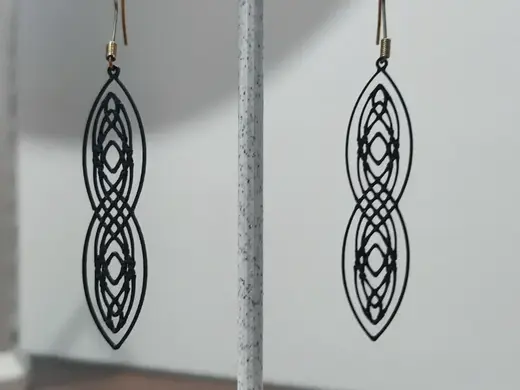 Aretes Nudo Infinito del Crepúsculo