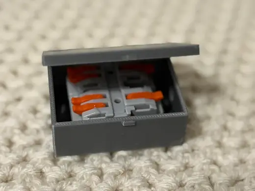 Mini Wire Enclosure Cabinet w/ Hinges and Snap Lid