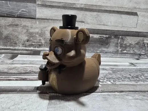 Freddy bear as Freddy Fazduck Halloween model