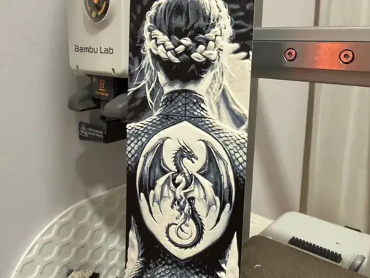 Fourth Wing Violet - HueForge bookmark