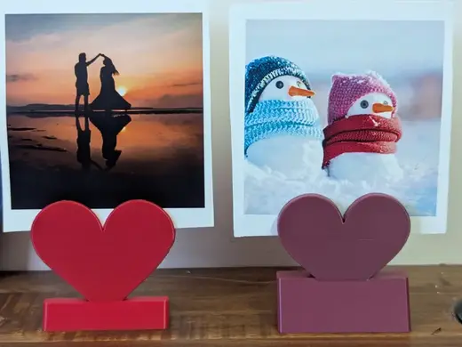 Heart Polaroid/Instamix/Custom Photo Holder