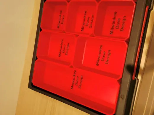 Milwaukee Packout 4 Drawer organisers Inner Half