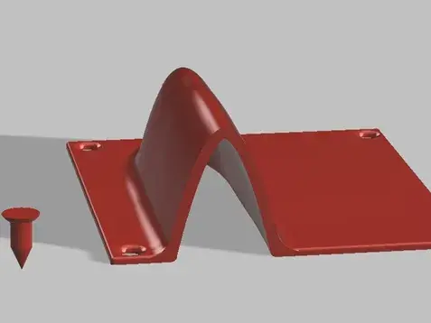 Rc plane servo cover with bolts for foam