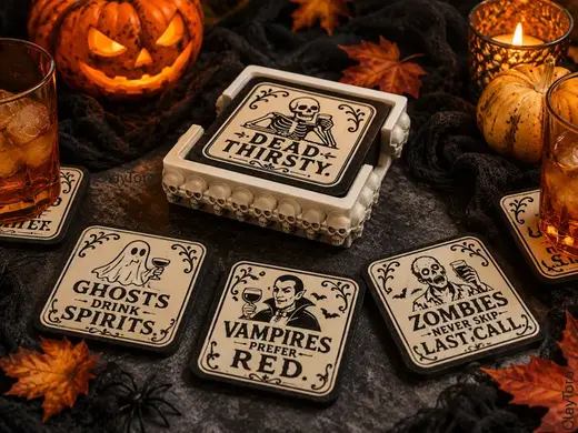 Haunted Happy Hour Coaster Set
