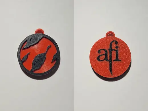 AFI Sing the Sorrow Double Sided Keychain