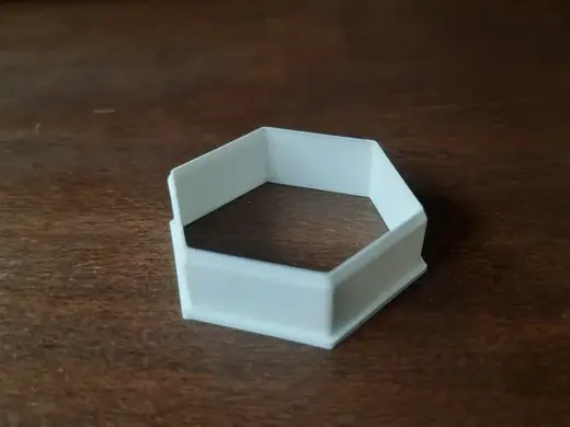 Hexagon cookie cutter