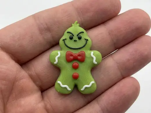 Mini Gingerbread Grinch Christmas Figur Decoration