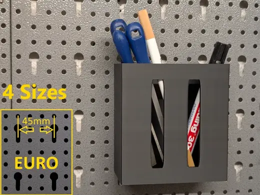 Euro-Lochwand Stiftehalter (4 Größen)