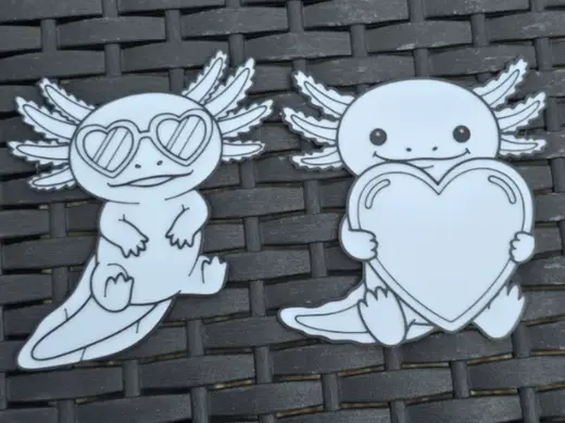 14 axolotl colouring in sheets