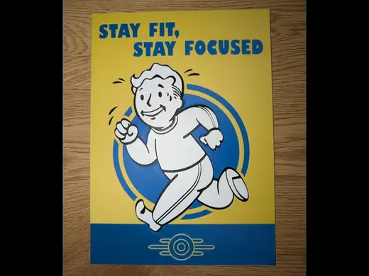 Fallout Stay Fit, Stay Focused Poster