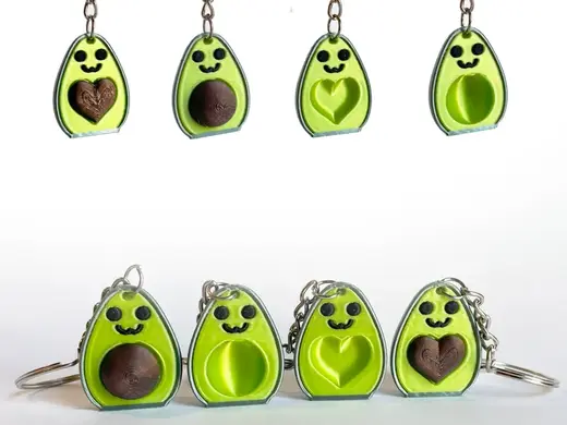 Friendship / Love Avocado Cute keychain