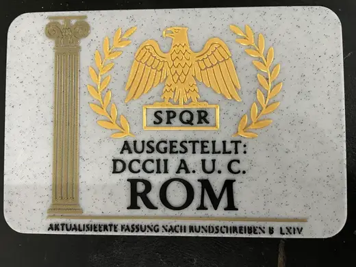 Passierschein A-38 aus Asterix und Obelix