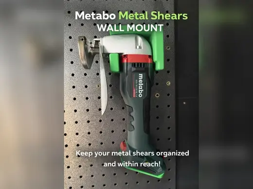Metabo metal shears wall mount
