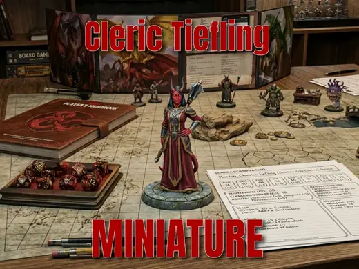 Kallista, Chierica Tiefling – High Detailed Mini