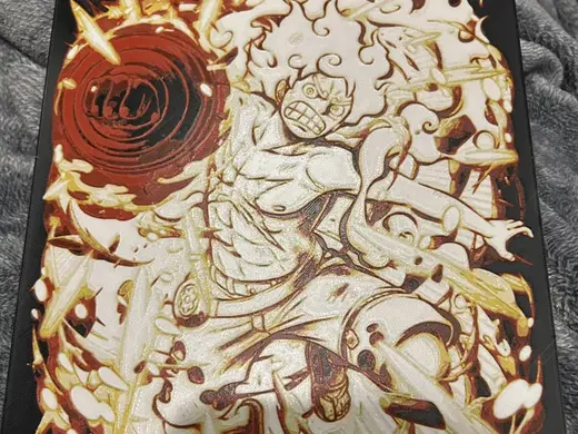 Gear 5 Luffy HueForge wall art | One Piece