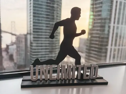 Unlimited Running Sign