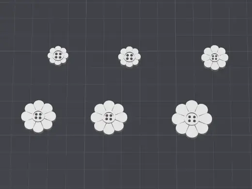Flower shaped Buttons