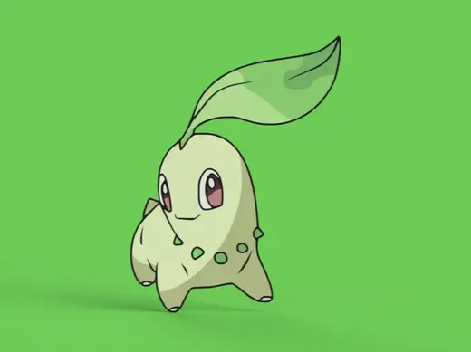 Chikorita Wall Art