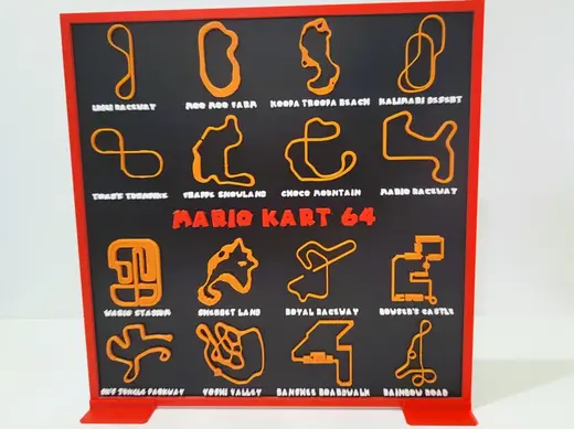 Mario Kart Tracks Display - N64 Maps - All Tracks