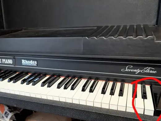 rhodes stage piano mark 2 e key