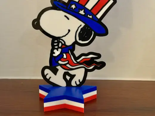 Fourth of July Snoopy Stand
