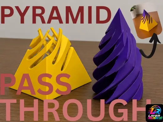 3D Printed Pyramid Passthrough Fidget