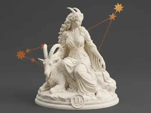 Capricorn Zodiac – Sea Goat Goddess Figurine