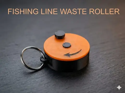 fishing line waste roller