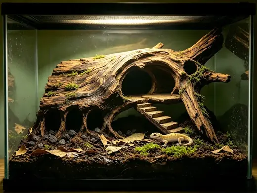 树桩造型 爬宠小屋 躲避屋 爬缸造景 鱼缸造景 乌龟爬台（放水里避免漂浮密度建议100%）