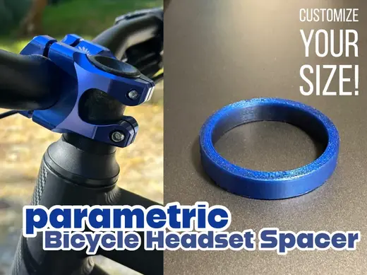 Parametric Bike Headset Spacer (Fork & Steerer)