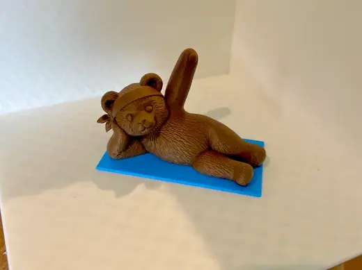 Aerobic Bear Cute Workout & Yoga Mat Desk Buddy
