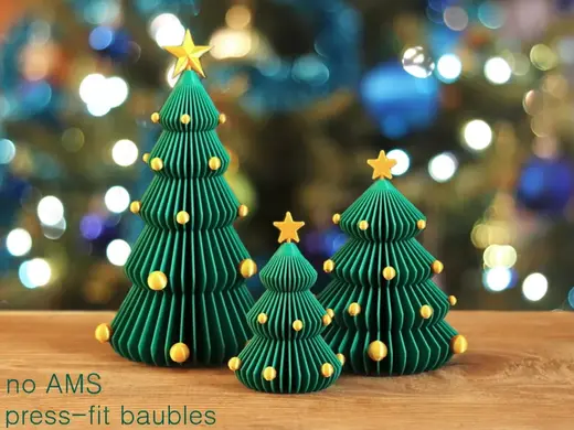 Modern Paper Christmas Tree Set