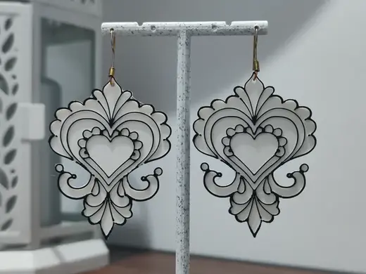 Aretes Corazón de Versalles