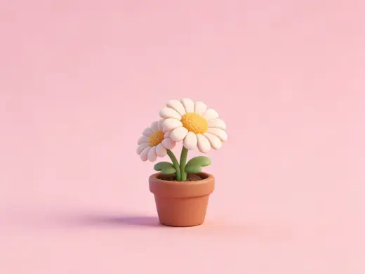 菊花-微缩模型植物系列-儿童过家家涂色玩具