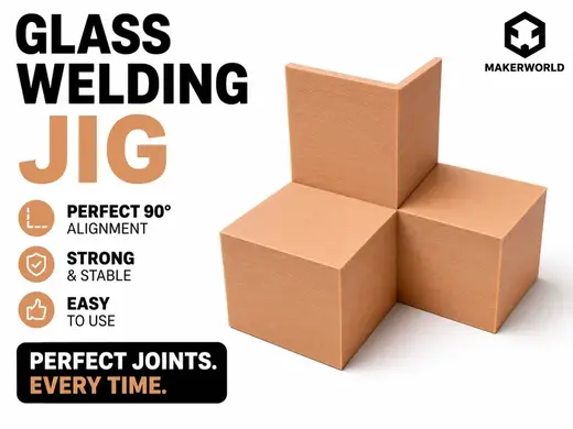 Glass Welding Jig! -Free- -Perfect 90 Degrees