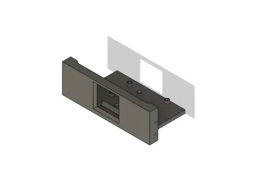 Display Waveshare EspHome - Philips Hue Rack Mount