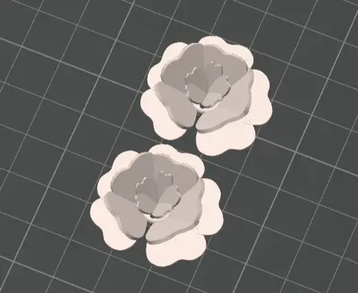 Earrings with Flowers (one colour)