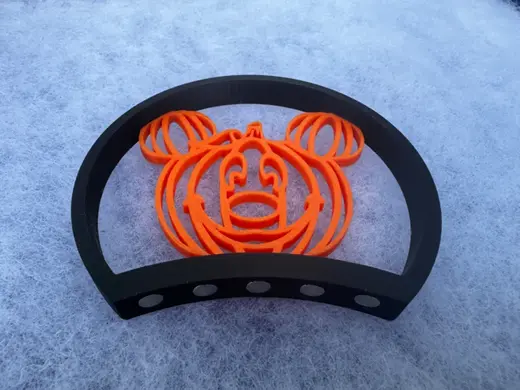 Mickey pumpkin ears to go with 5 magnet headband