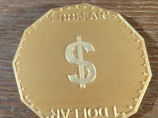 Giant Novelty One Dollar Coin With Card Slot