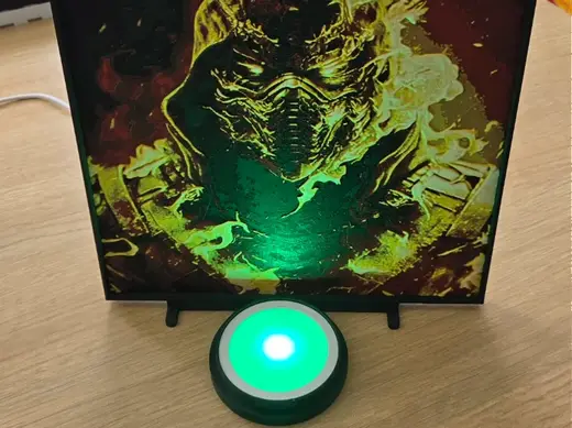 LED Hueforge display stand for 10mm framed 200x200