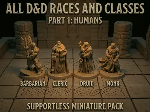 All DnD Races and Classes, part 1 (supportless)