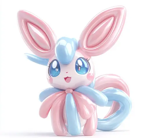 Sylveon Balloon Animal style