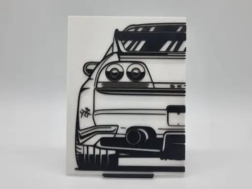 2D Wall Art Nissan Skyline GTR R33 JDM