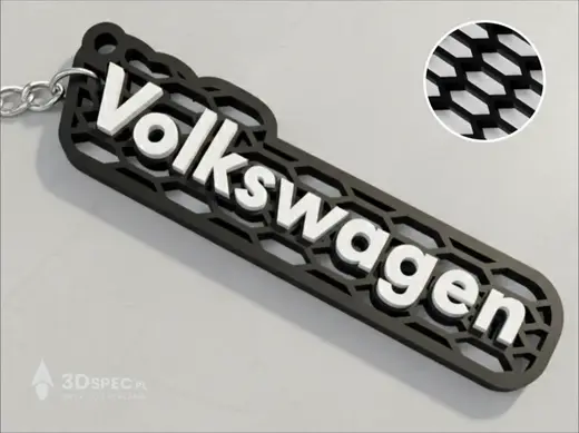 Volksvagen VW logo keychain