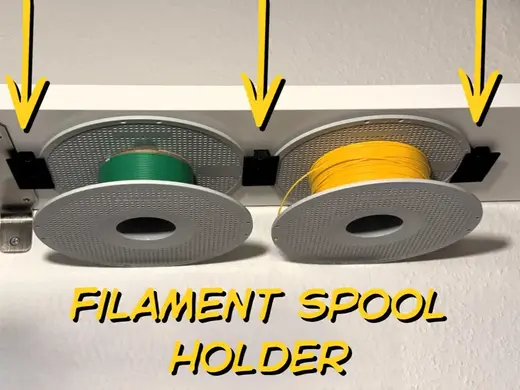 Under Shelf Filament Spool Holder Modular