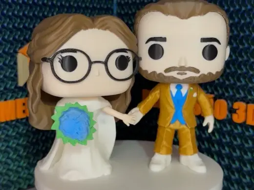 Cake Topper Wedding Funko Pop Figurine MULTIPART