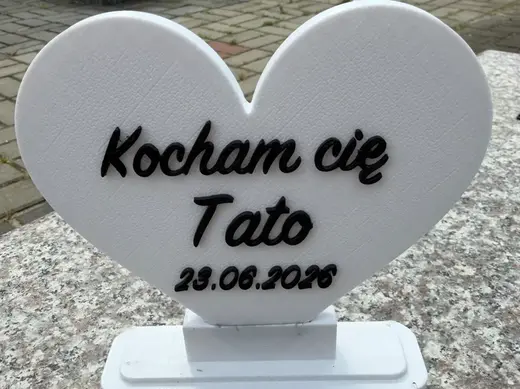 Kocham cię Tato w sercu