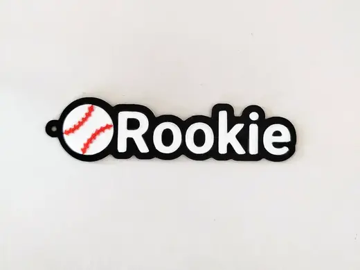 Baseball Name Keychain - Rookie