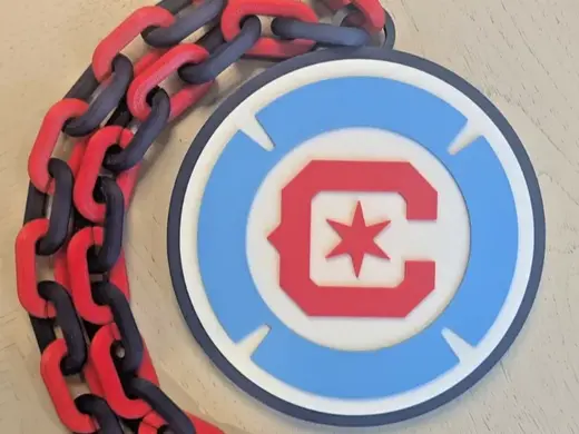 Chicago Fire FC Over-Sized Necklace Pendant