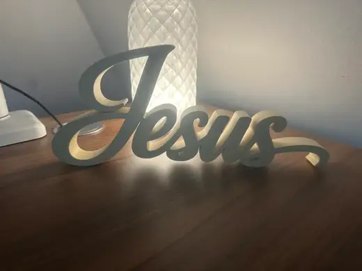 Jesus letters decoration (Public Domain)